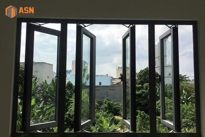 cửa sổ lùa 4 cánh xingfa hệ 55