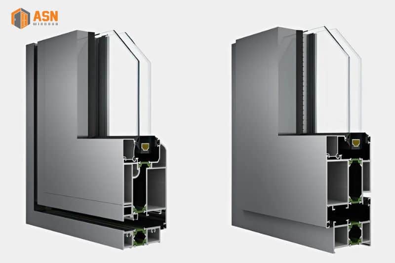 cửa nhôm kính cường lực
