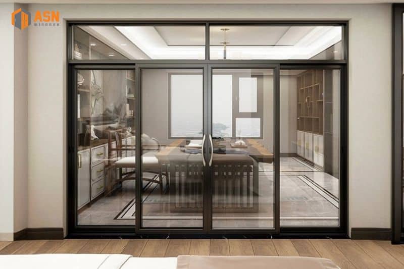 cửa nhôm kính cường lực