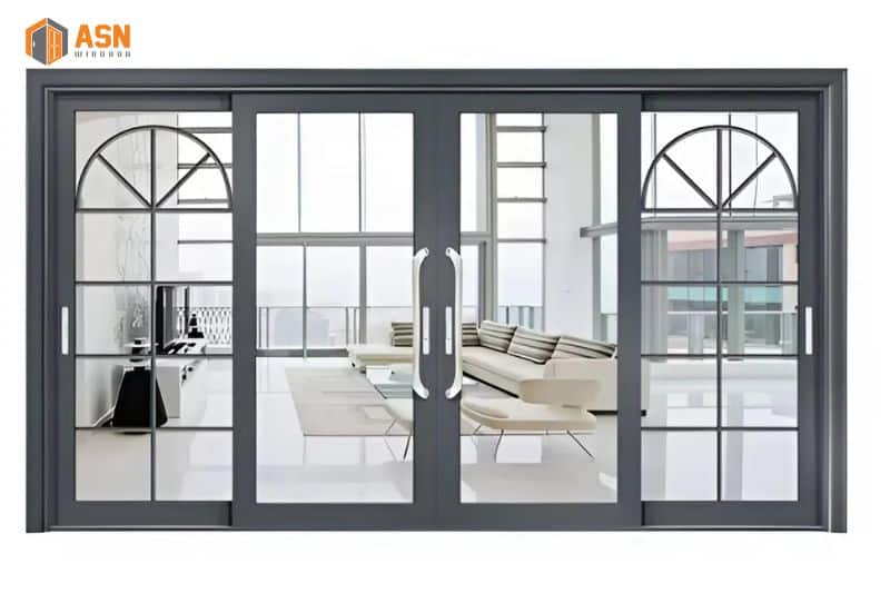 cửa nhôm kính cường lực