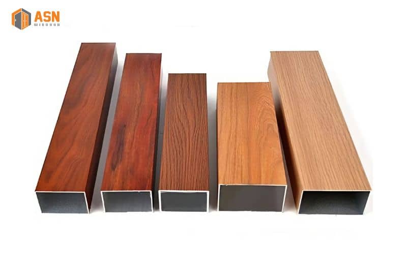 cửa nhôm kính giả gỗ