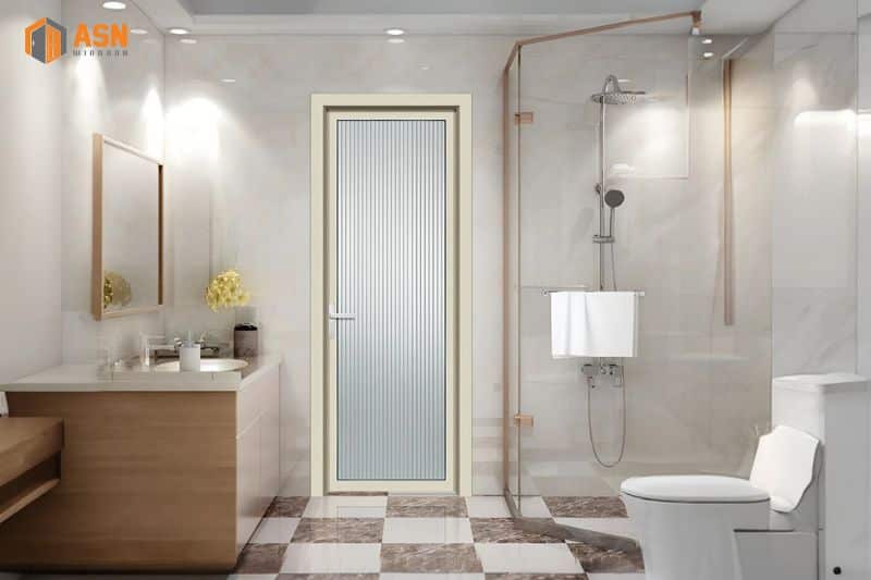 cửa nhôm kính nhà tắm
