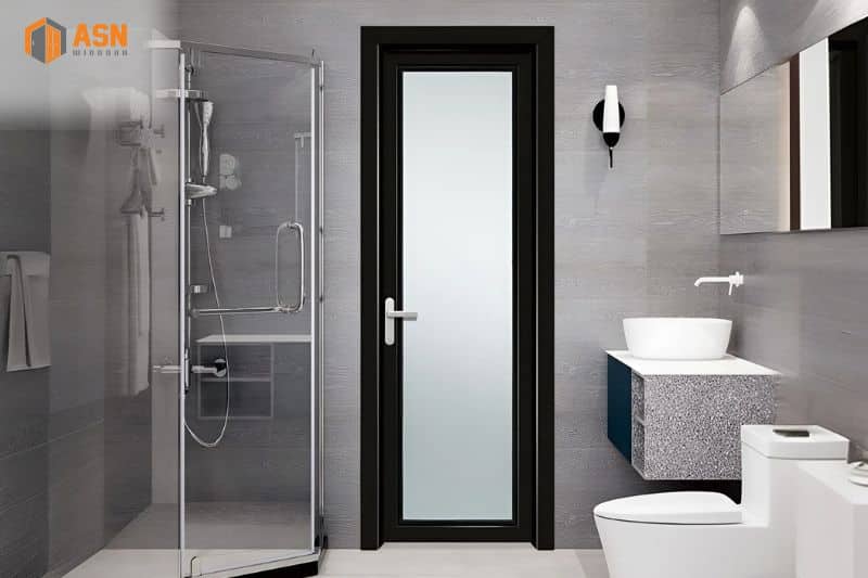cửa nhôm kính nhà vệ sinh