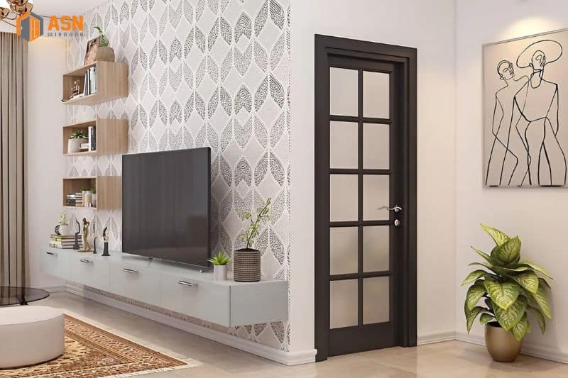 Cửa nhôm kính thông phòng