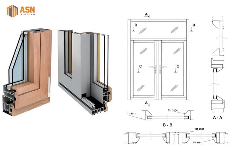 giá cửa nhôm kính thường