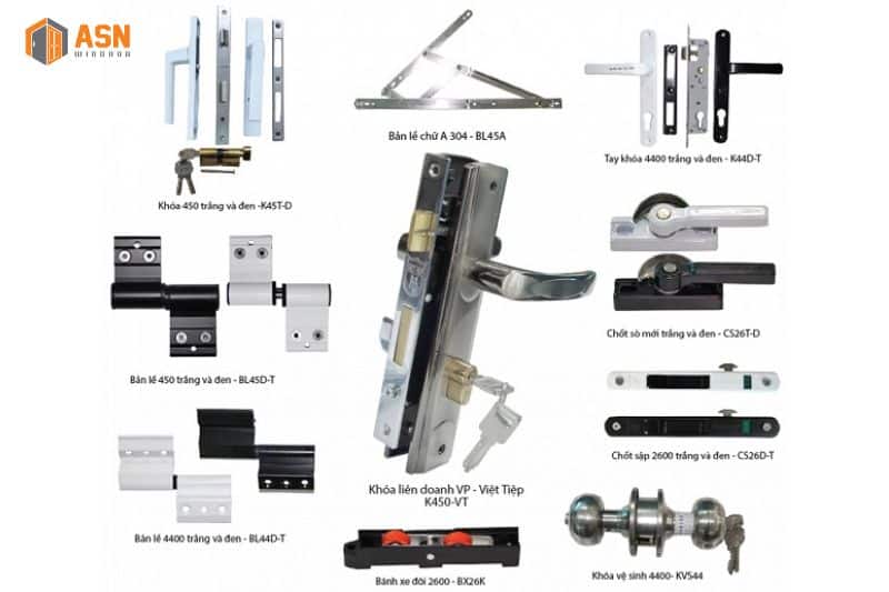 phụ kiện cửa nhôm kính