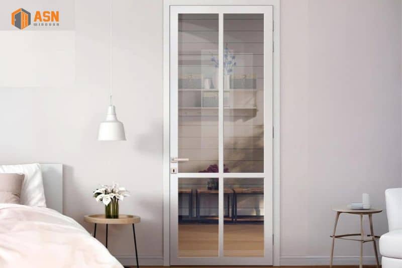 cửa nhôm Xingfa 1 cánh phòng ngủ