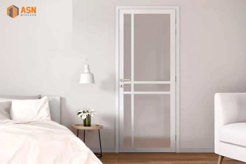 cửa nhôm Xingfa 1 cánh phòng ngủ
