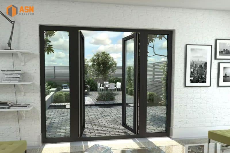Cửa nhôm Xingfa 4 cánh hệ 55