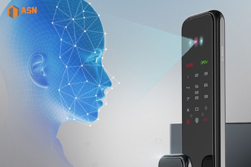 Khóa vân tay cửa nhôm kính