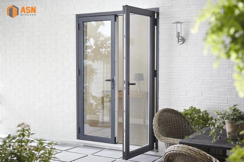 Mẫu cửa nhôm 2 cánh hệ 55