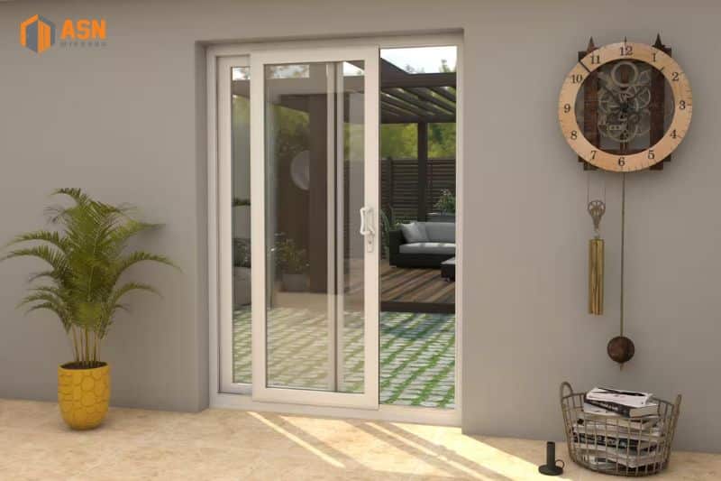 Mẫu cửa nhôm 2 cánh hệ 55