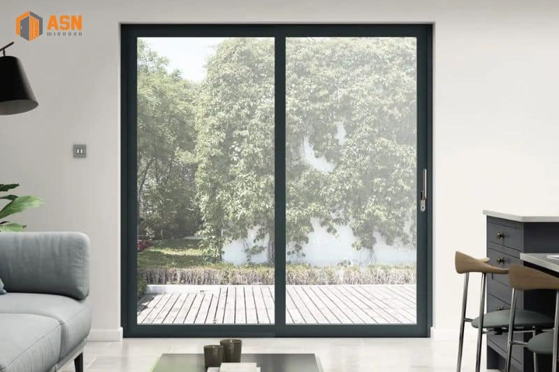 Mẫu cửa nhôm 2 cánh hệ 55