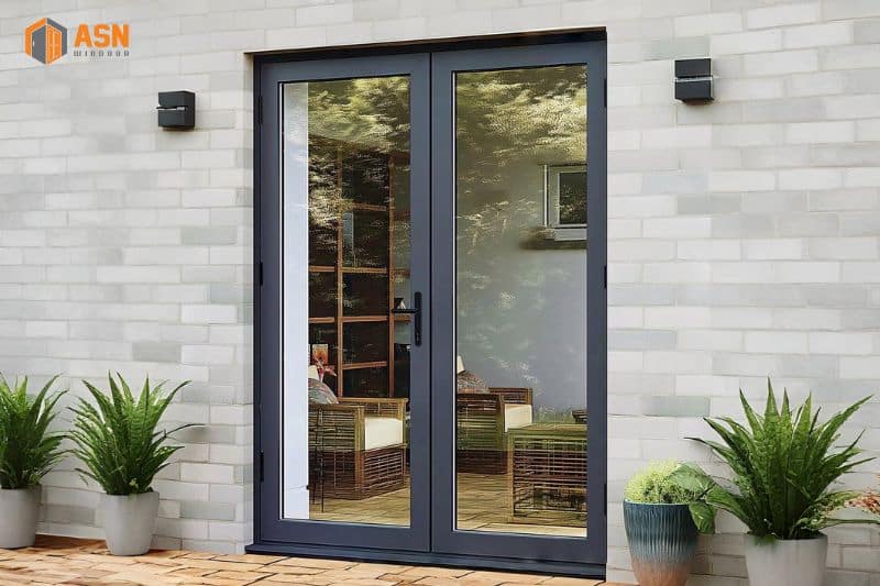 Mẫu cửa nhôm 2 cánh hệ 55