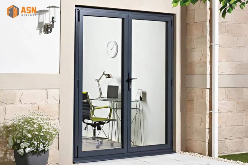 Mẫu cửa nhôm 2 cánh hệ 55