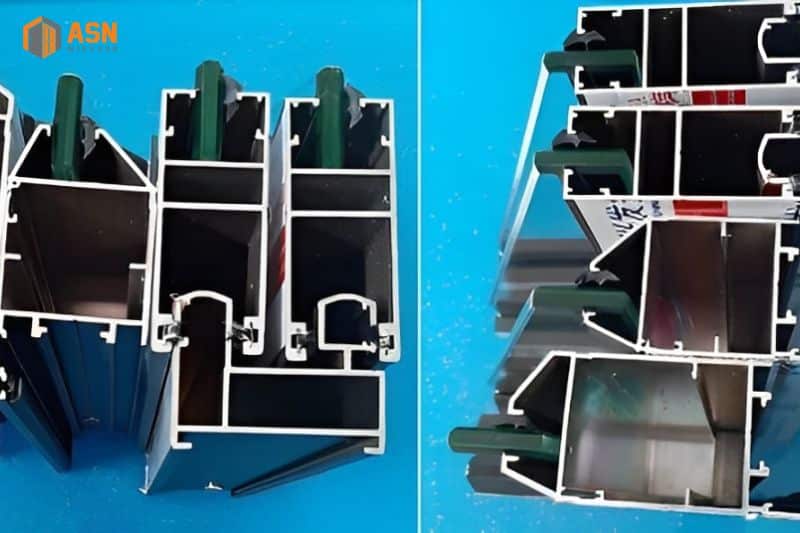 Nhôm hệ 55 vát cạnh
