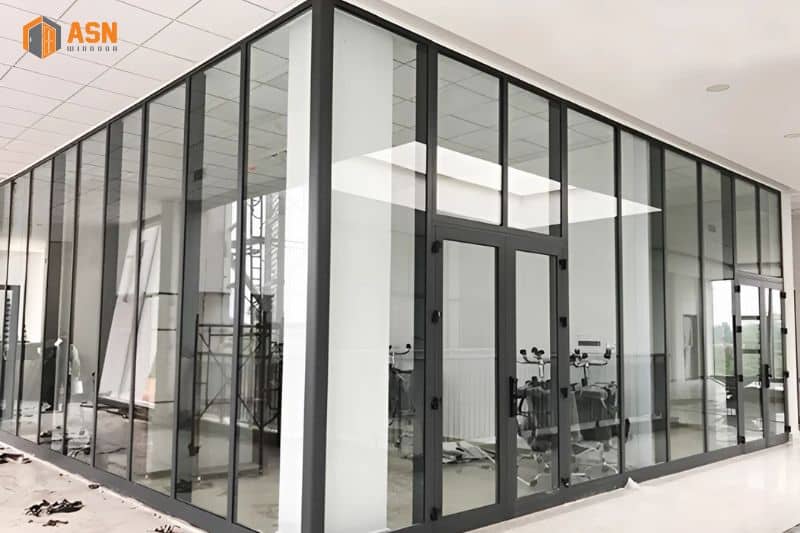 Vách nhôm Xingfa hệ 55