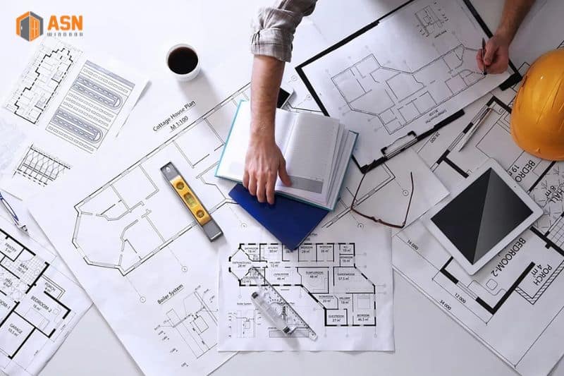 Bản vẽ CAD cửa nhôm Xingfa