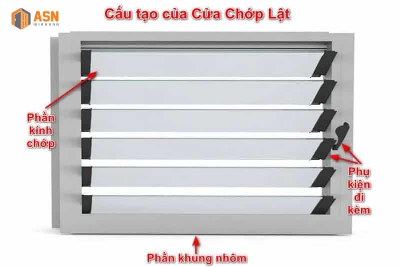 Cửa chớp lật nhôm Xingfa