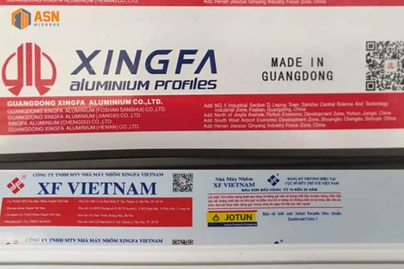 Cửa nhôm Xingfa bao nhiêu 1m
