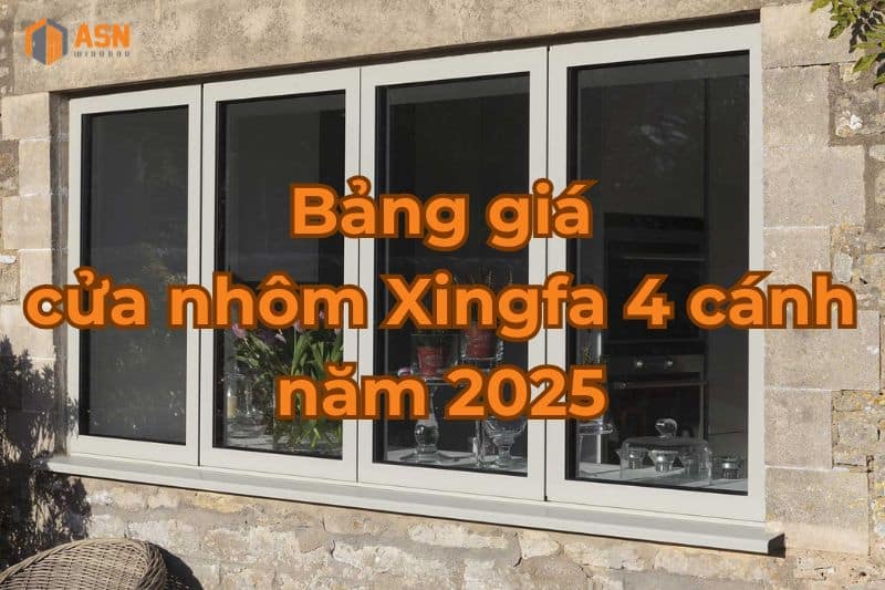 giá cửa nhôm xingfa 4 cánh