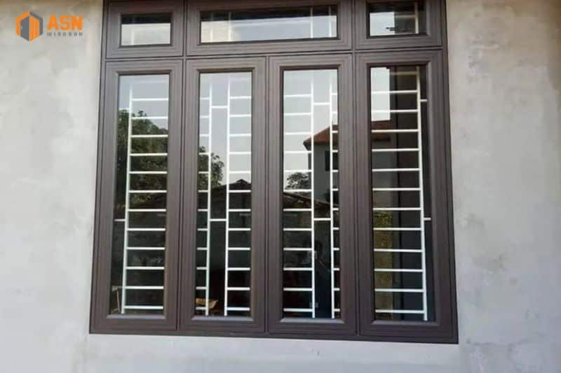 khung bảo vệ cửa sổ nhôm Xingfa