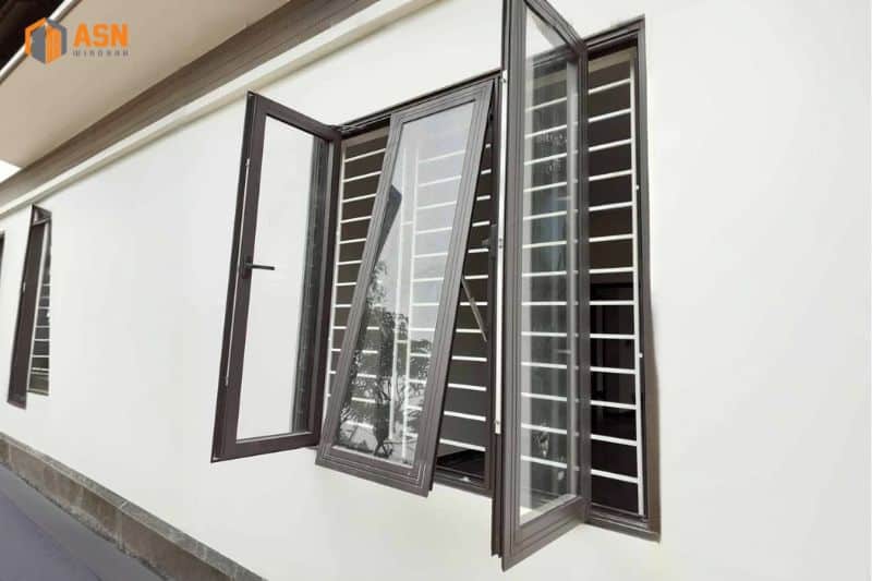 khung bảo vệ cửa sổ nhôm Xingfa