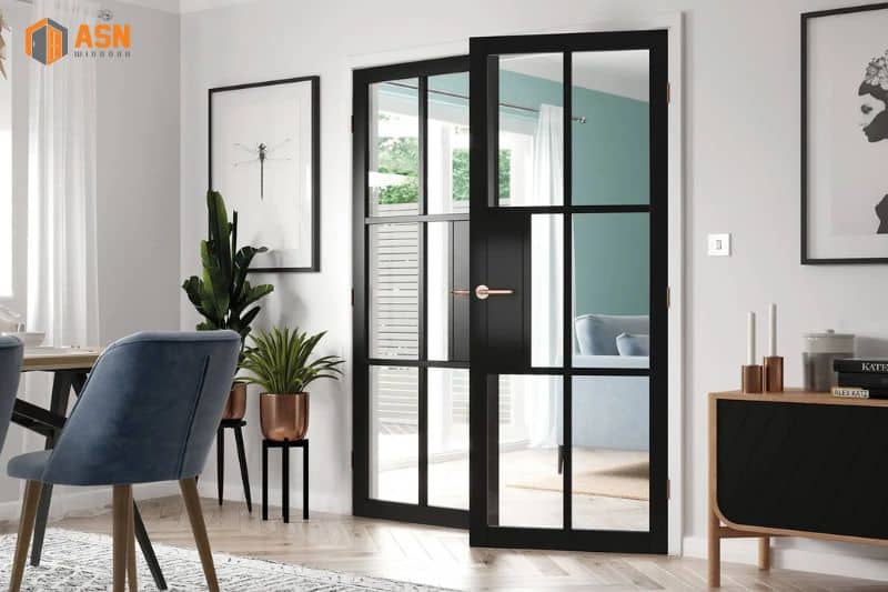 kích thước cửa đi 2 cánh nhôm Xingfa