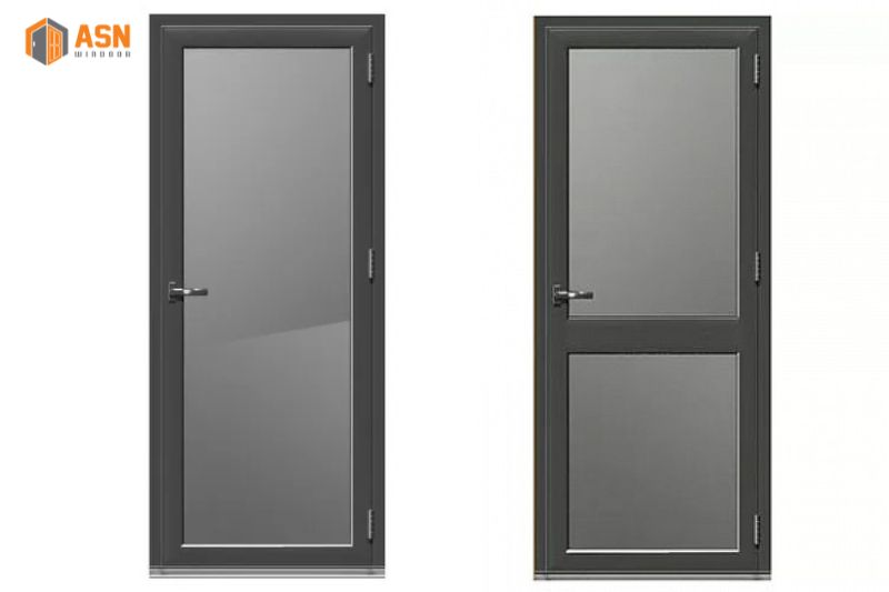 cửa nhôm xingfa màu xám ghi