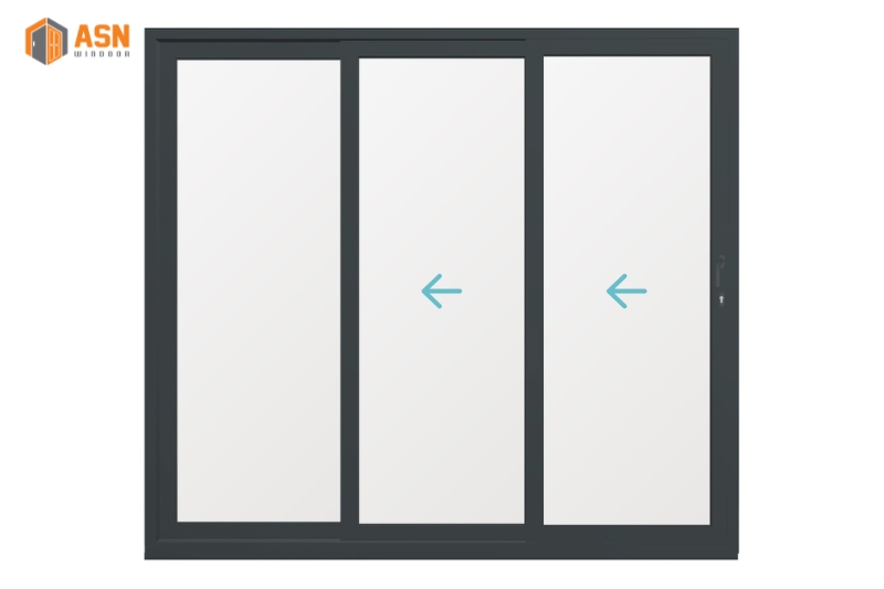 Cửa Sổ Lùa 3 Cánh