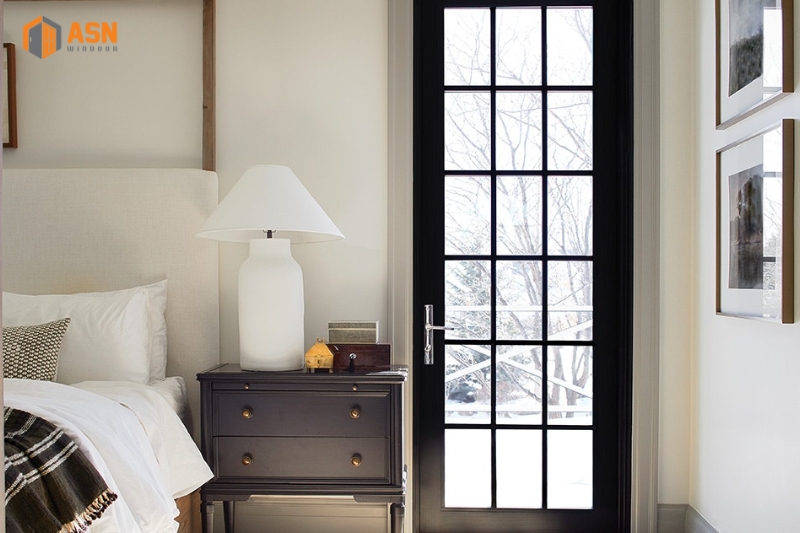 Cửa Nhôm 1 Cánh Chia Ô