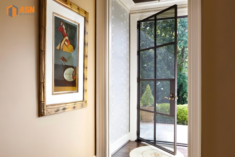 Cửa Nhôm 1 Cánh Chia Ô