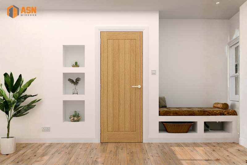 Cửa Nhôm Giả Gỗ 1 Cánh