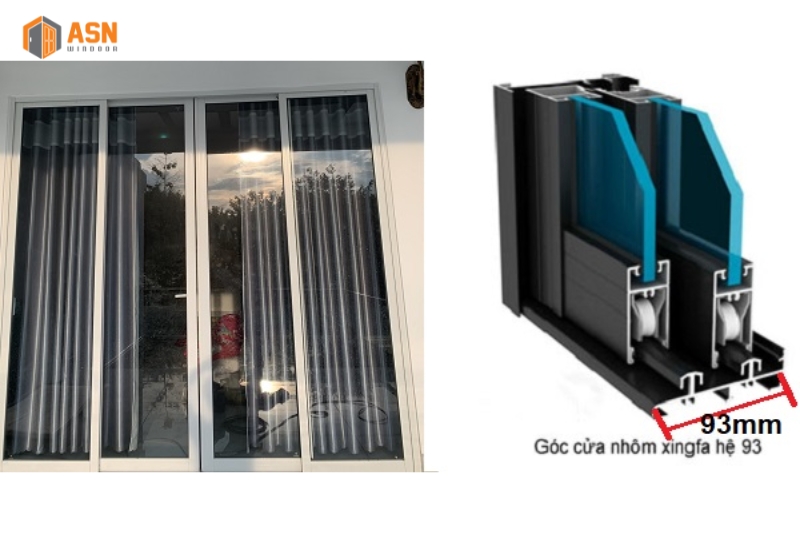 Cửa Nhôm Xingfa Hệ 93