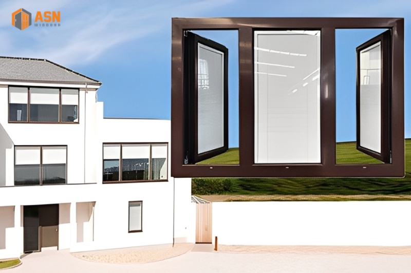 Cửa Sổ 3 Cánh Mở Quay