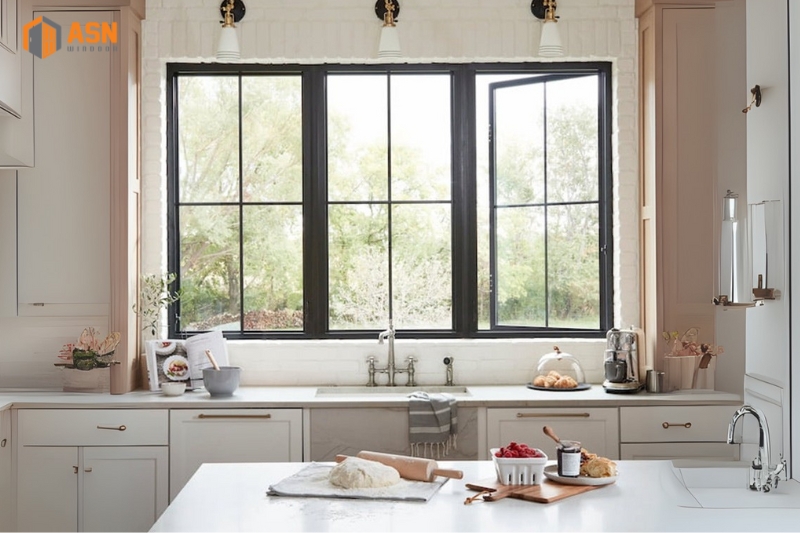 Cửa Sổ 3 Cánh Mở Quay