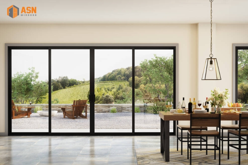 Cửa Trượt Quay 4 Cánh