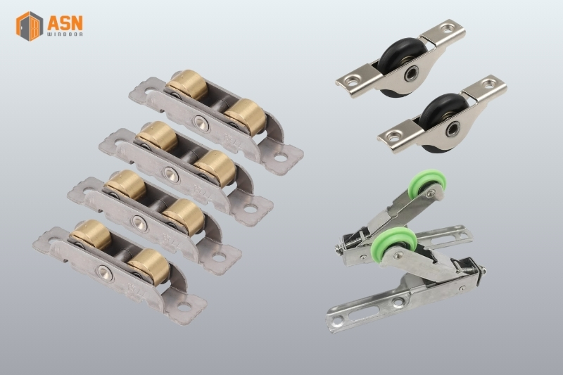 Bánh xe cửa lùa hệ 55 Xingfa