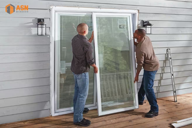 Cách trừ cửa lùa Xingfa hệ 55