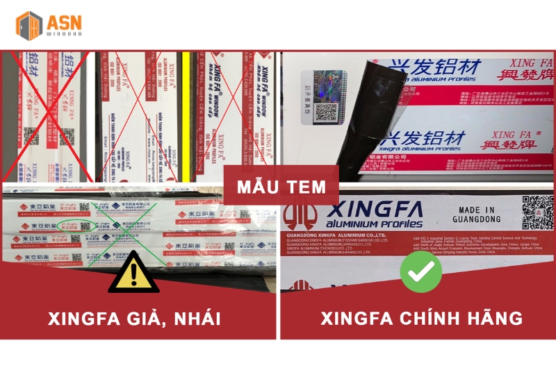 Cửa nhôm Xingfa hệ 55