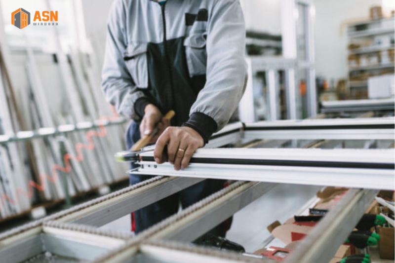 Cửa sổ lùa 3 cánh hệ 55