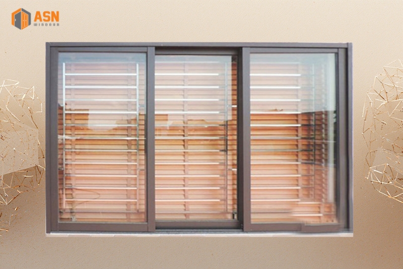 Cửa sổ lùa 3 cánh hệ 55