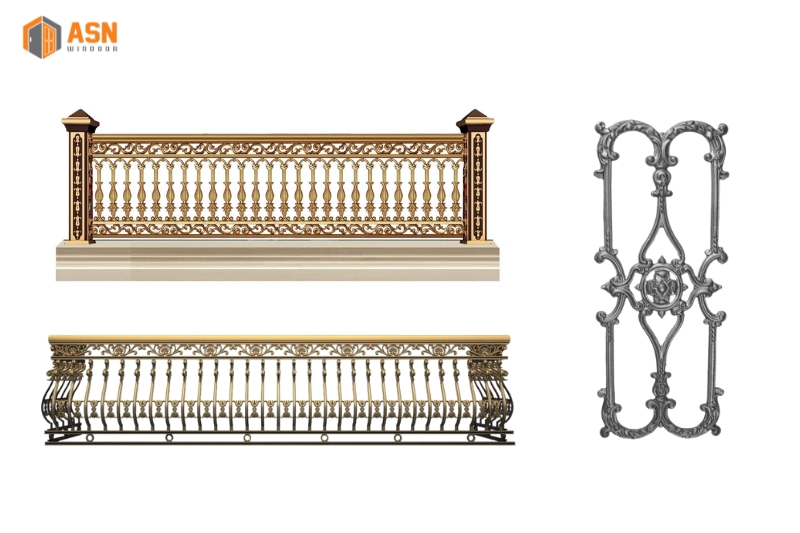 Giá lan can nhôm đúc