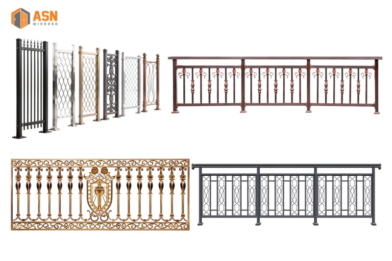 Lan can ban công nhôm đúc