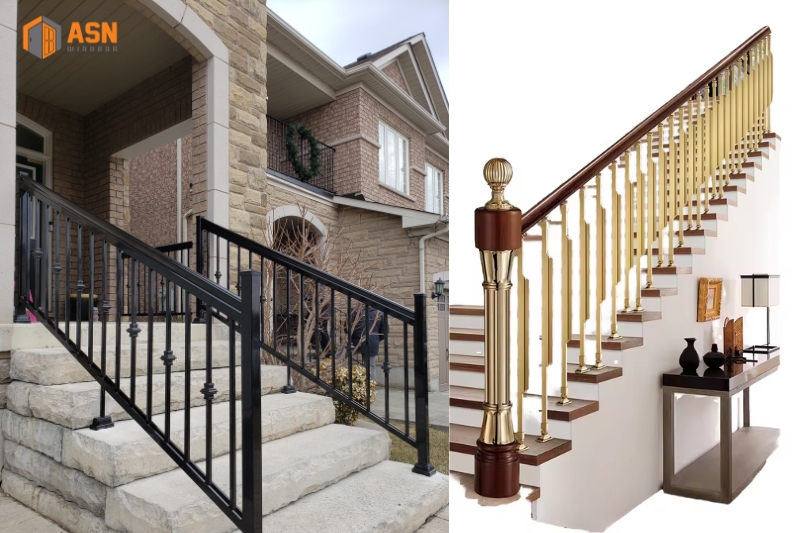 mẫu lan can nhôm đúc đẹp
