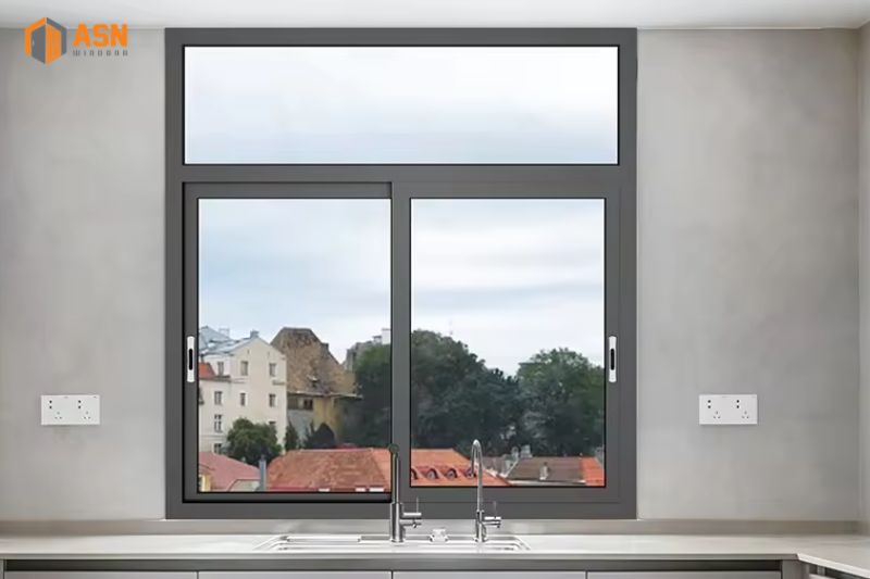 Cách trừ cửa sổ lùa 2 cánh hệ 55