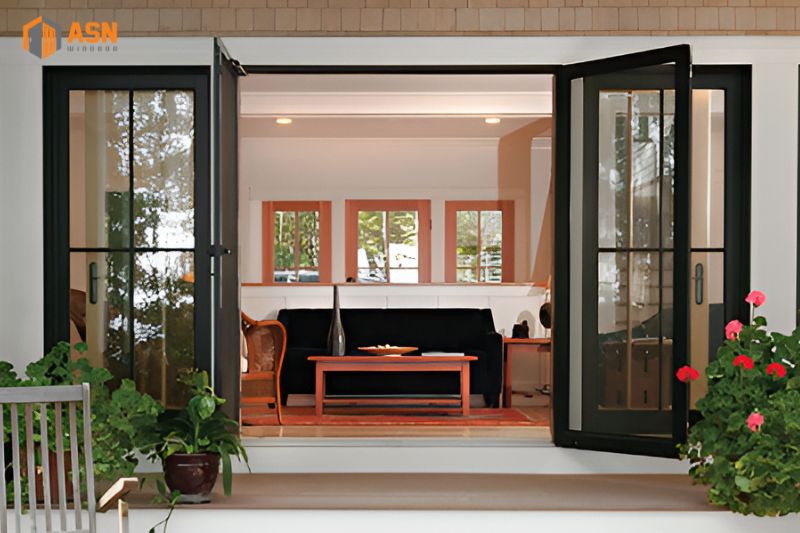 mẫu cửa chính 4 cánh đẹp