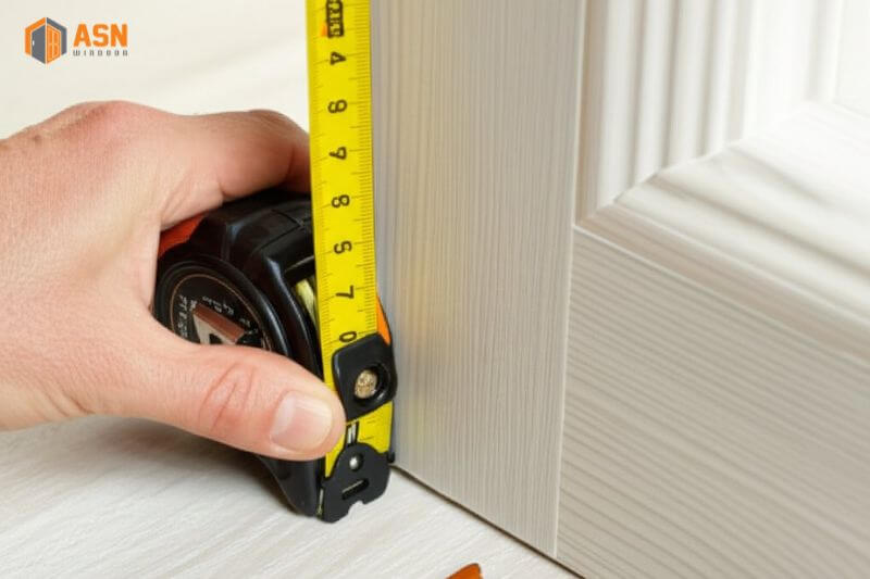 Thước lỗ ban cửa chính 4 cánh